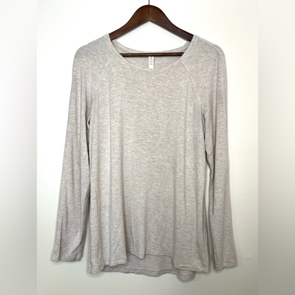 LULULEMON Basic Long Sleeve Shirt Cream Color | Women’s Size 10 - Picture 1 of 12